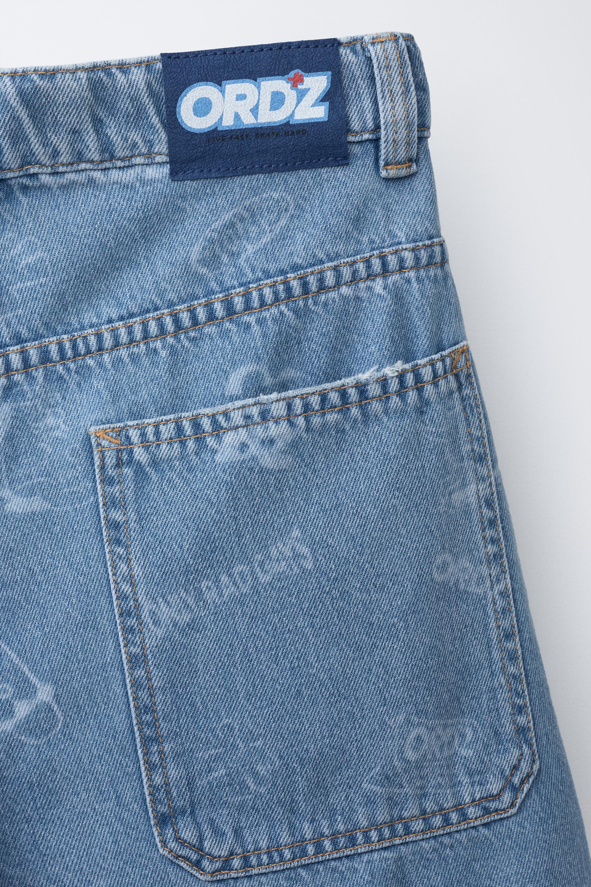 SHORT EN JEAN SKATE LOGO